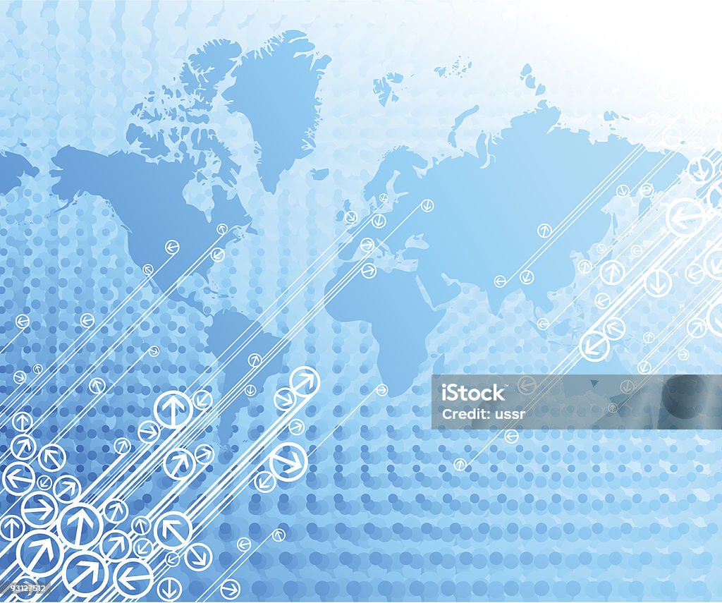 Abstract Design With Map Stock Illustration - Download Image Now ...