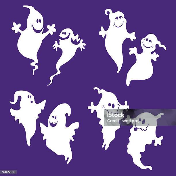 Vetores de Ghosts e mais imagens de Fantasma - Fantasma, Entusiástico, Vector