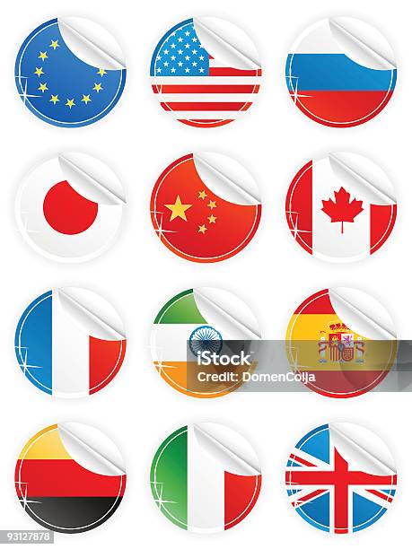 National Ikony Błyszczący Obierka - Stockowe grafiki wektorowe i więcej obrazów Bez ludzi - Bez ludzi, Błyszczący, Chiny