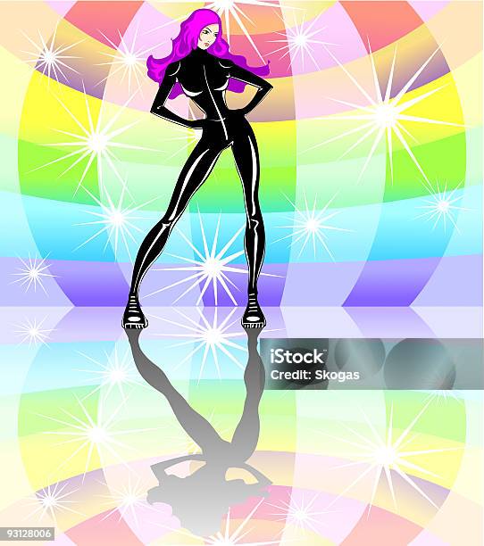 디스코 여자아이 가벼운에 대한 스톡 벡터 아트 및 기타 이미지 - 가벼운, 검은색, 관능
