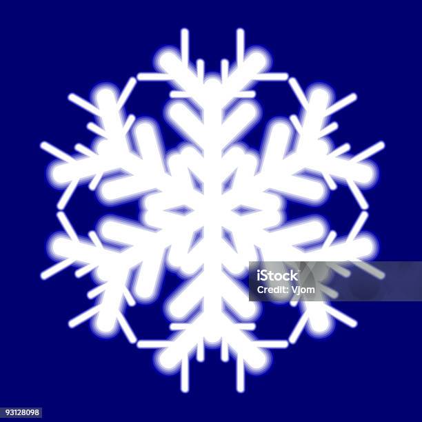 De Flocon De Neige Lumineux Vecteurs libres de droits et plus d'images vectorielles de Blanc - Blanc, Bleu, Chaleur