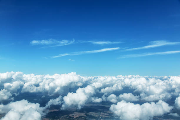 istock Aerial view of clouds and landscape. 931282040