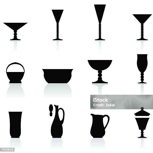 ガラス食器ドリンクメガネ - クリスタルガラスのベクターアート素材や画像を多数ご用意 - クリスタルガラス, ベクター画像, 深皿