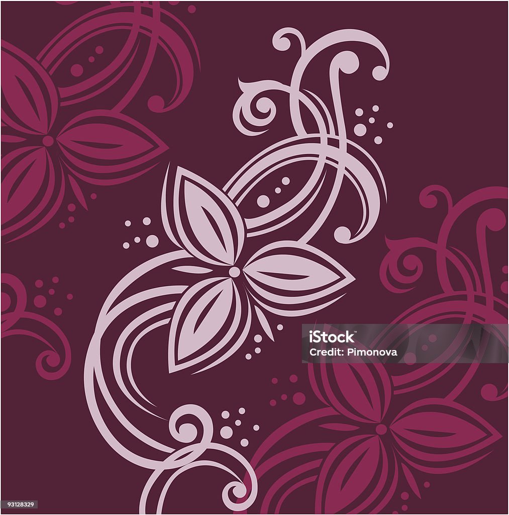 Blumenmuster design - Lizenzfrei Abstrakt Vektorgrafik