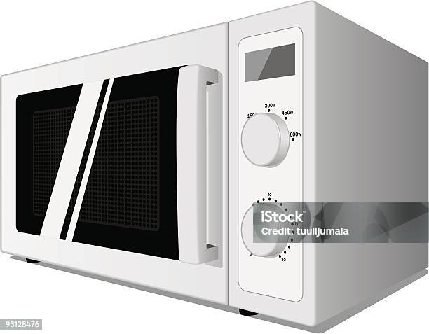 Four À Microondes Vecteurs libres de droits et plus d'images vectorielles de Blanc - Blanc, Cuisine non professionnelle, Cuisine professionnelle