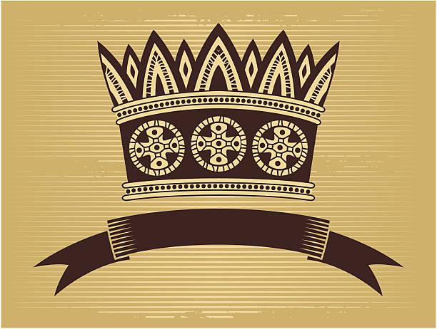 crown vector art illustration
