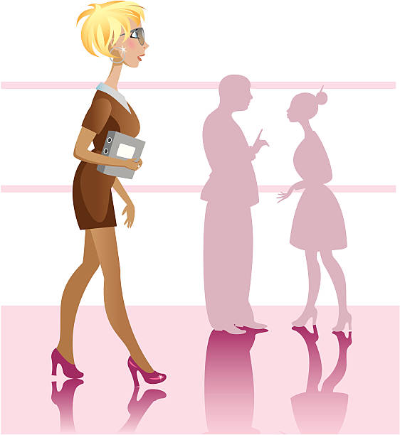 Businesswoman_blond - illustrazione arte vettoriale