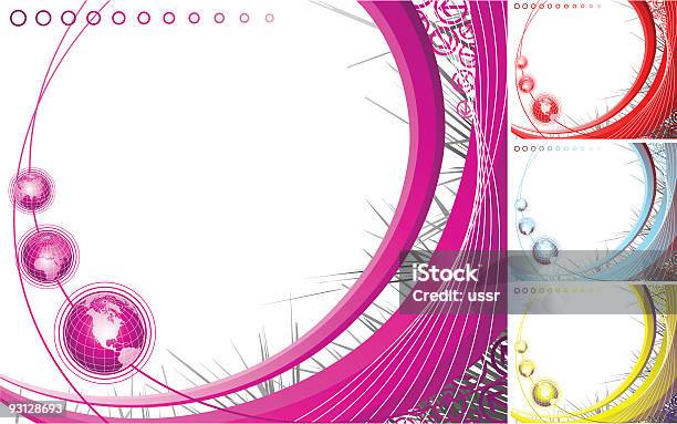Abstrait Design Avec Globe Vecteurs libres de droits et plus d'images vectorielles de Abstrait - Abstrait, Afrique, Amérique du Nord