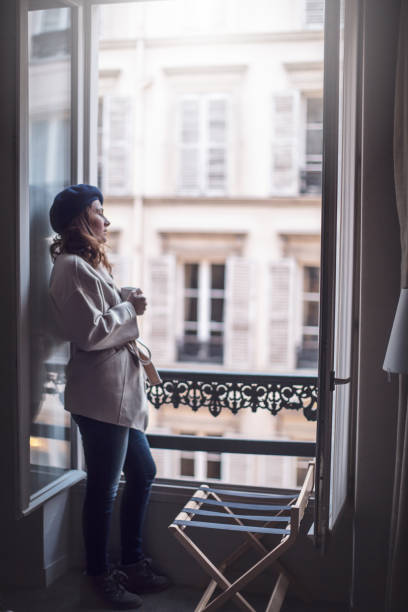 istock Woman drinking coffee at the balcony 931288752