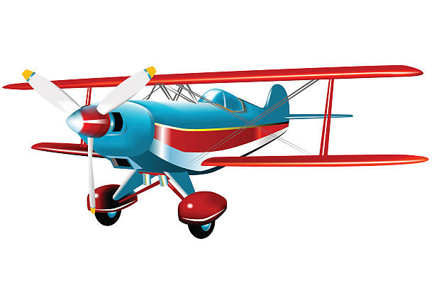 акробатическая самолетов - pitts stock illustrations