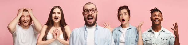 istock The collage of surprised people 931289128
