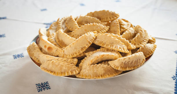 istock Plate full of moroccan sweers on a traditional fabric tablecloth 931289434