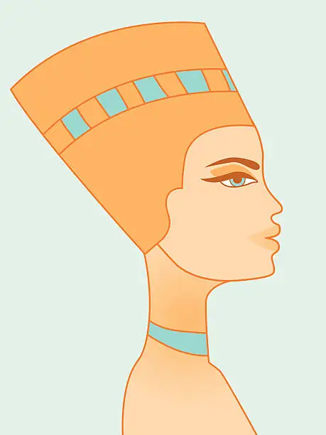 Vector illustration of Egyptian woman