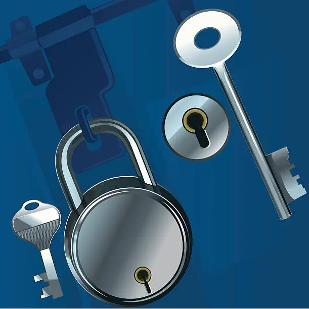 Vector illustration of Lock