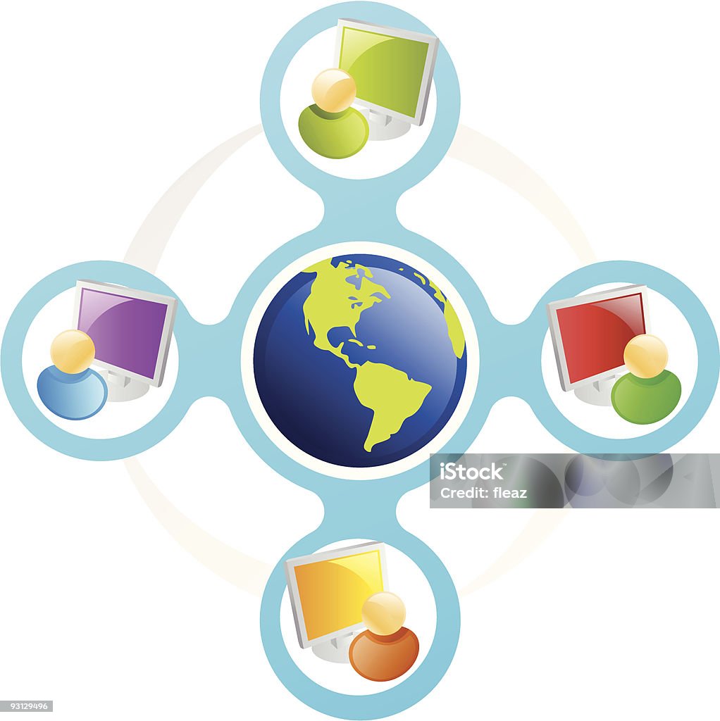 Targeted Networking Graphics Networking Stock Illustration - Download Image Now - Business, Business ...