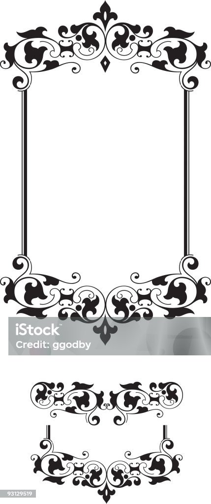 Vectorized Scroll Frame Stock Illustration - Download Image Now - Art ...