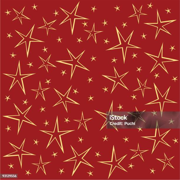 Ilustración de Estrella Pluma De Navidad Fondo y más Vectores Libres de Derechos de Alegre - Alegre, Amarillo - Color, Color - Tipo de imagen