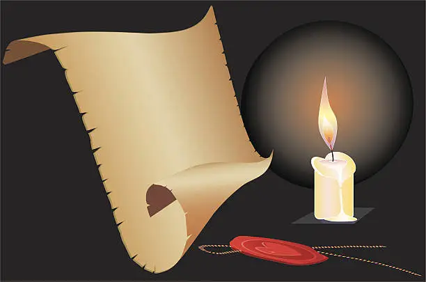 Vector illustration of Candle