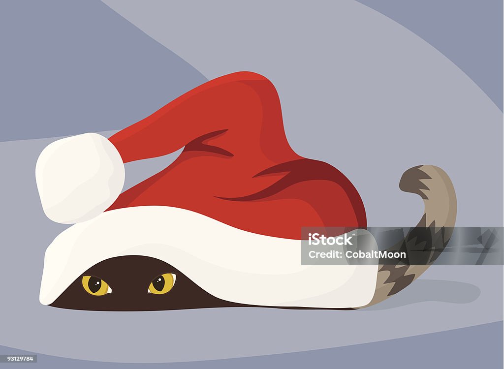 Esperando para Santa - Vetor de Animal royalty-free