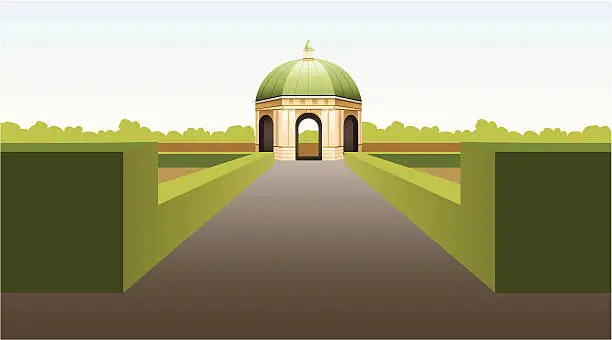 Vector illustration of rotunda