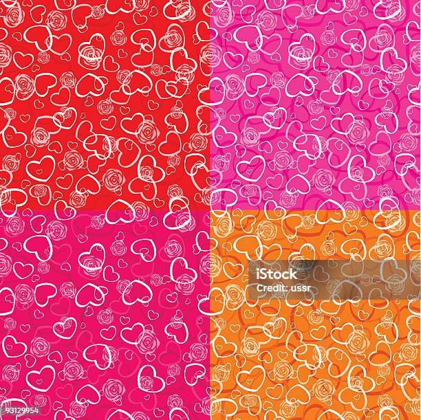 Seamless Valentine Background Repeat Many Times Stock Illustration - Download Image Now - Abstract, Backgrounds, Color Image