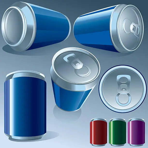 Vector illustration of Beer Can