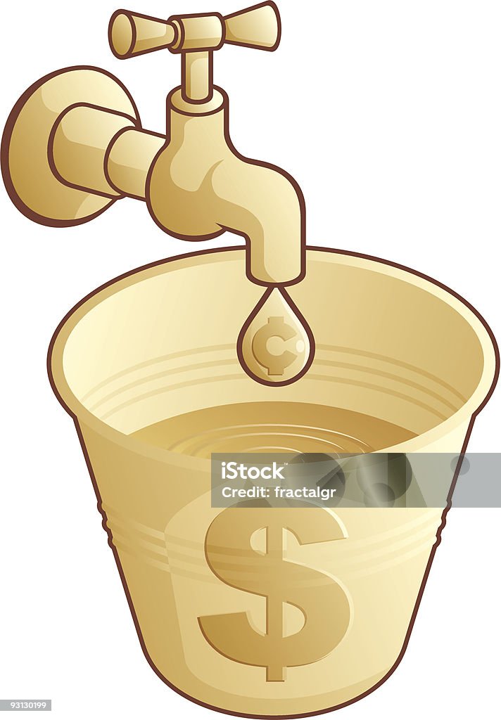 Making dollars  Currency stock vector