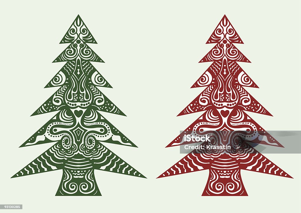 Árbol de Navidad ornament - arte vectorial de Celebración - Acontecimiento libre de derechos