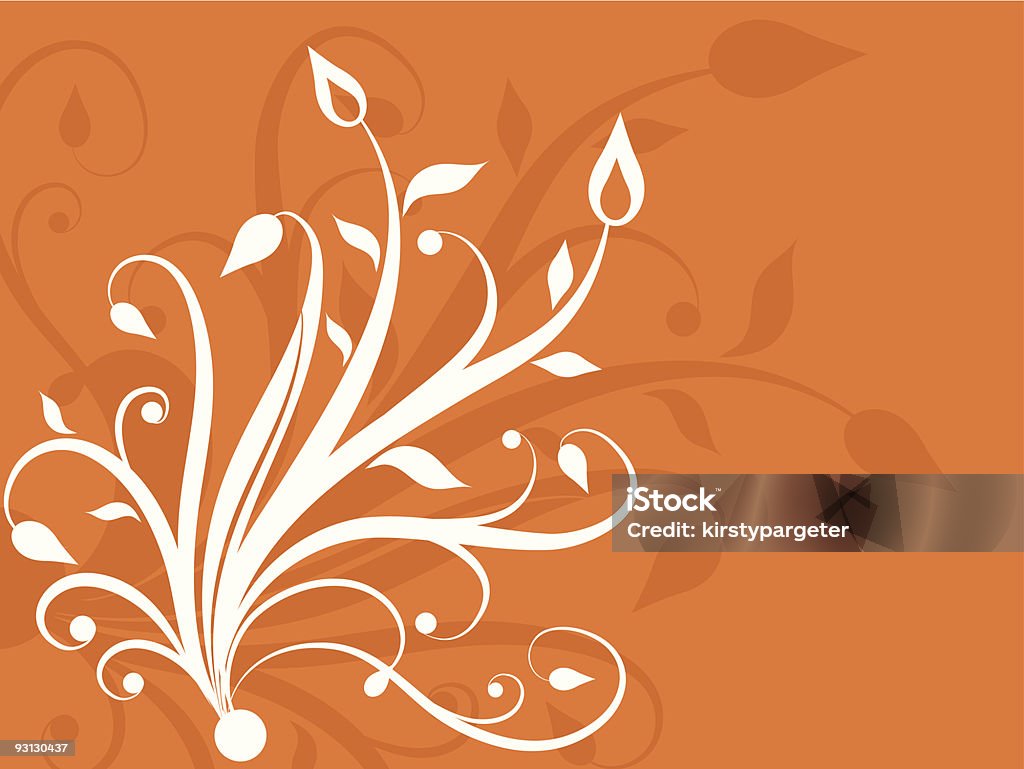 Diseño Floral vector - arte vectorial de Abstracto libre de derechos