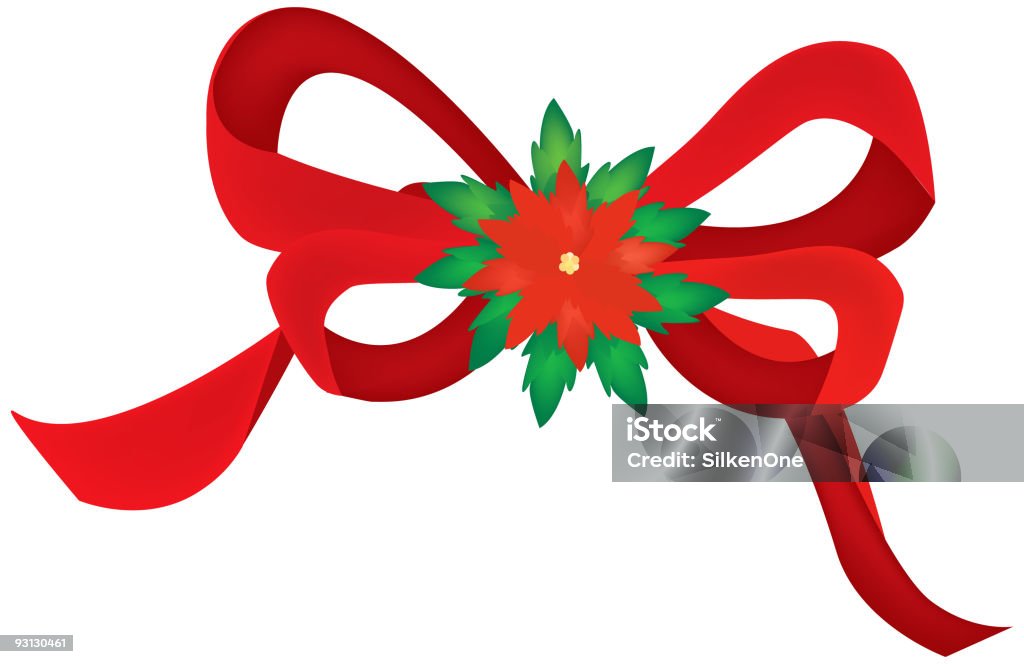 Natale con fiocco - arte vettoriale royalty-free di Annodare