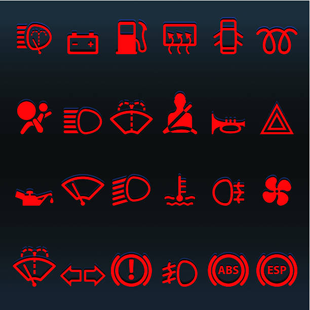 ilustrações, clipart, desenhos animados e ícones de painel de carro. - car car door dashboard symbol