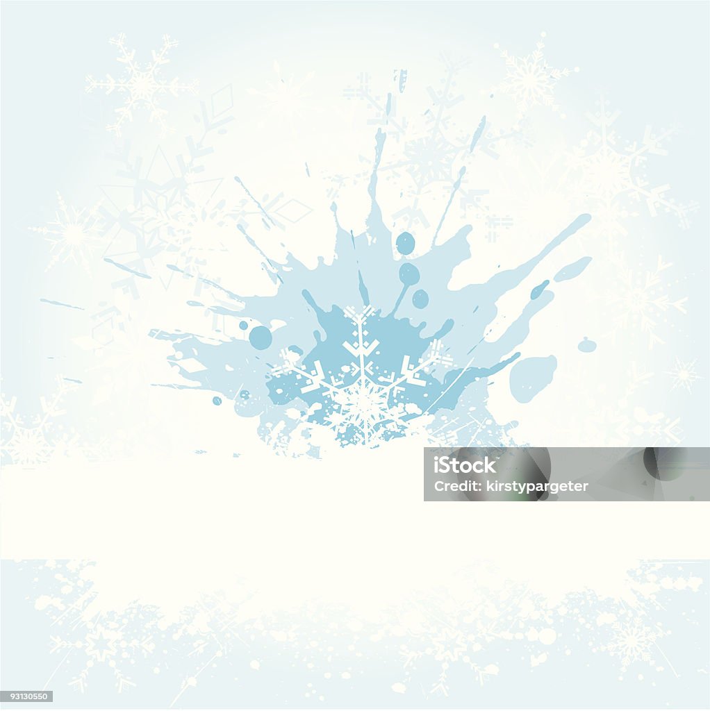 grunge flocon de neige - clipart vectoriel de Abstrait libre de droits