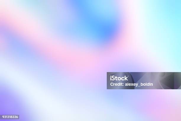 Holographic Foil Blurred Abstract Background For Trendy Design Stock Photo - Download Image Now