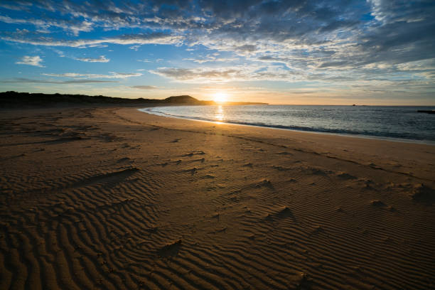 Wschód słońca nad plażą Petreborough – zdjęcie