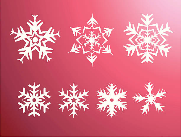 Flocons de neige - Illustration vectorielle