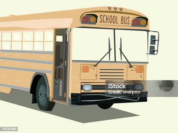 Scuolabus - Immagini vettoriali stock e altre immagini di Attrezzatura - Attrezzatura, Autobus, Bambini maschi