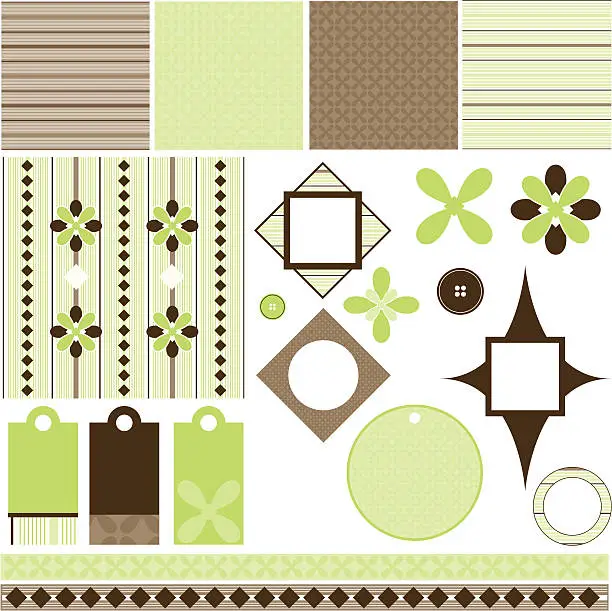 Vector illustration of Vector Scrapbook pages