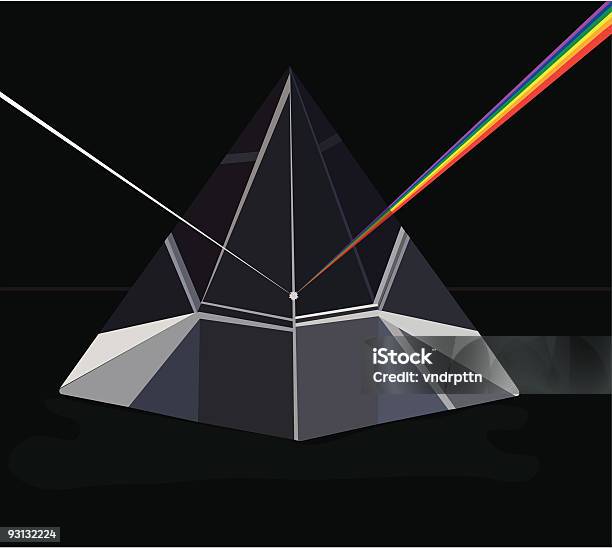 Vetores de Prism De Vidro e mais imagens de Copo - Copo, Pirâmide - Estrutura construída, Pirâmide - Formas Geométricas