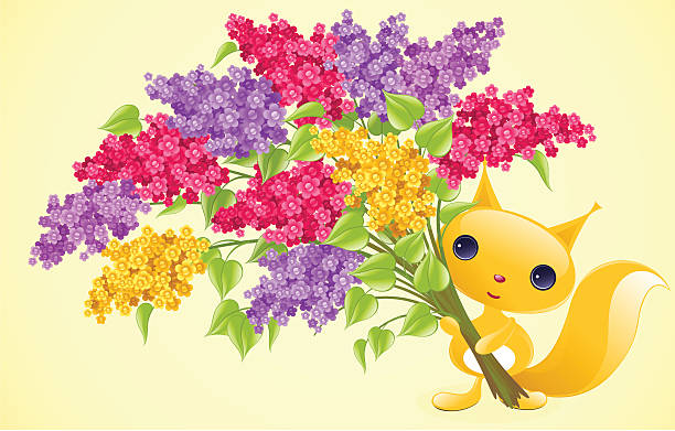 Purple Squirrel Illustrations Illustrations, Royalty-Free Vector ...