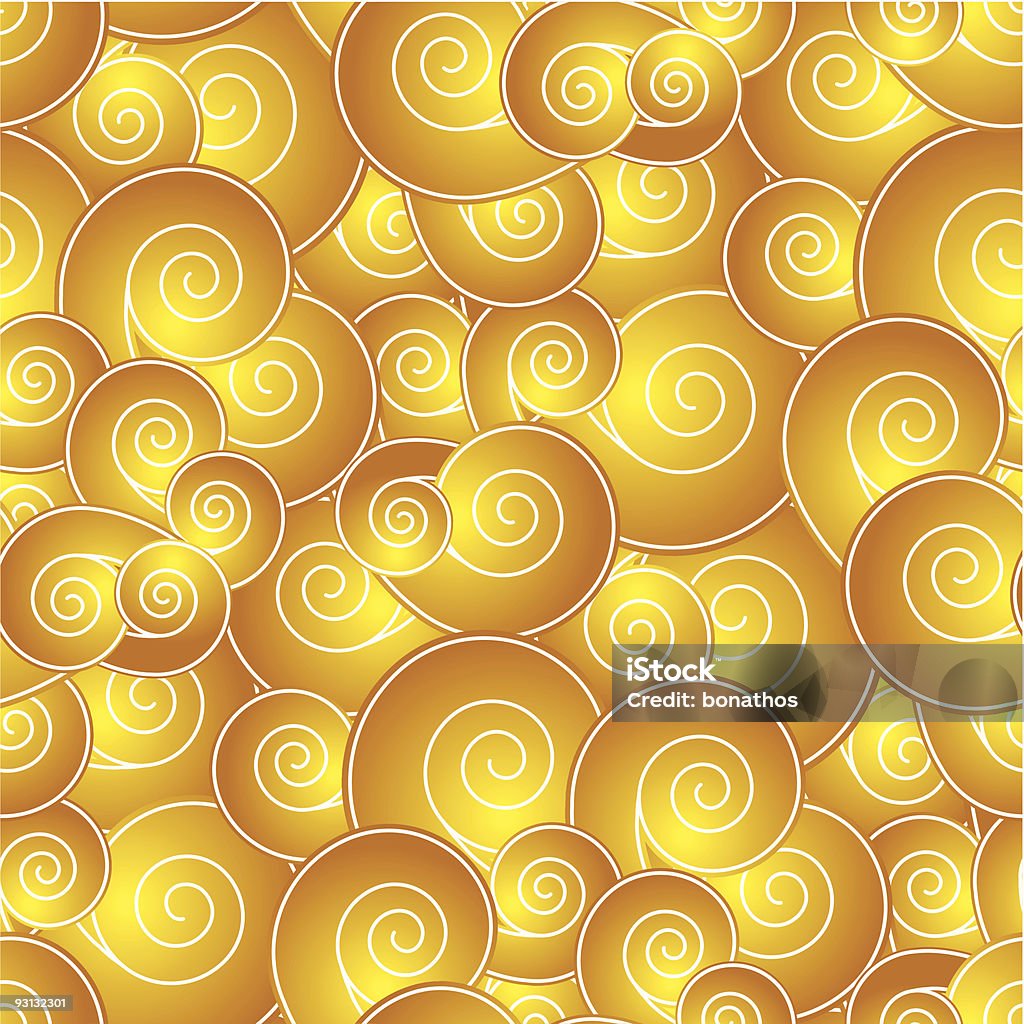 Shell Swirl Pattern Swirl Seamless Pattern Stock Illustration - Download Image Now ...