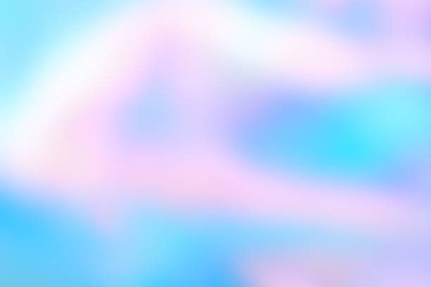 istock Abstract blurred holographic foil background in light colors 931323704