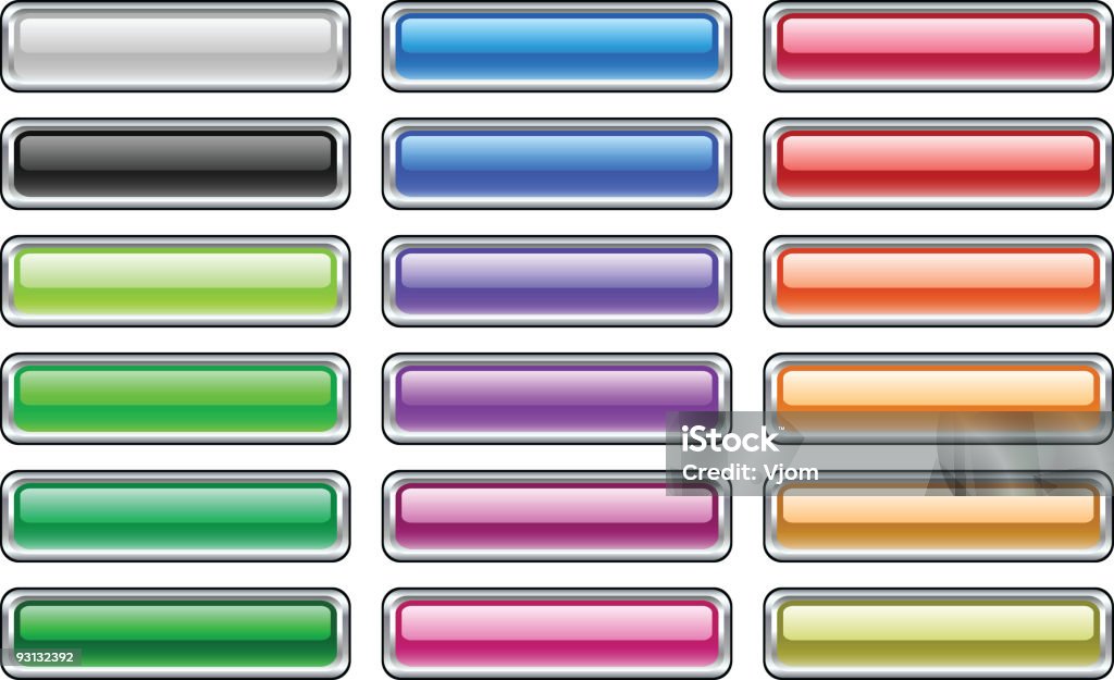 Buttons Vector Stock Illustration - Download Image Now - Badge, Black ...