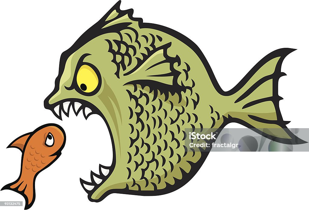 Bully fish  Animal Mouth stock vector