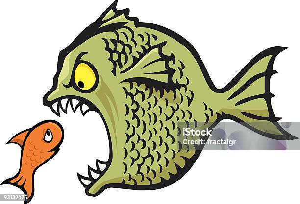 Bully Fish Stock Illustration - Download Image Now - Animal Mouth, Cartoon, Fish