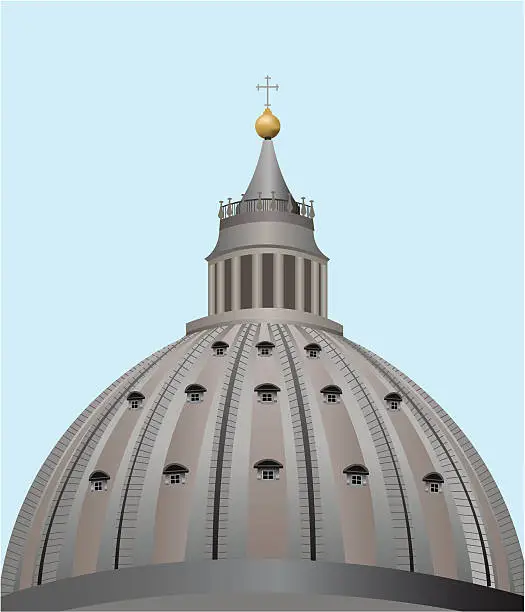 Vector illustration of dome rome