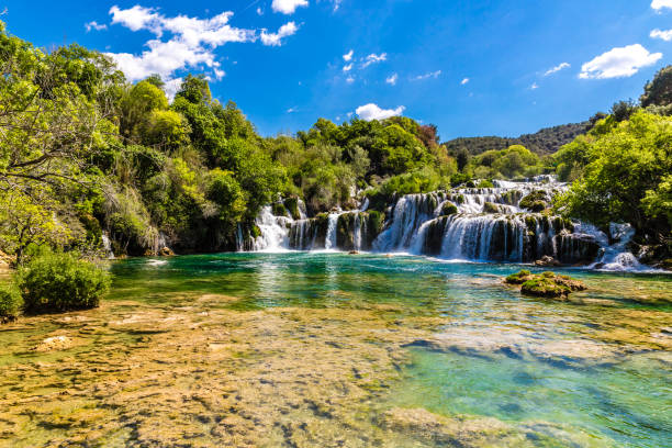 istock Waterfall In Krka National Park -Dalmatia, Croatia 931331694