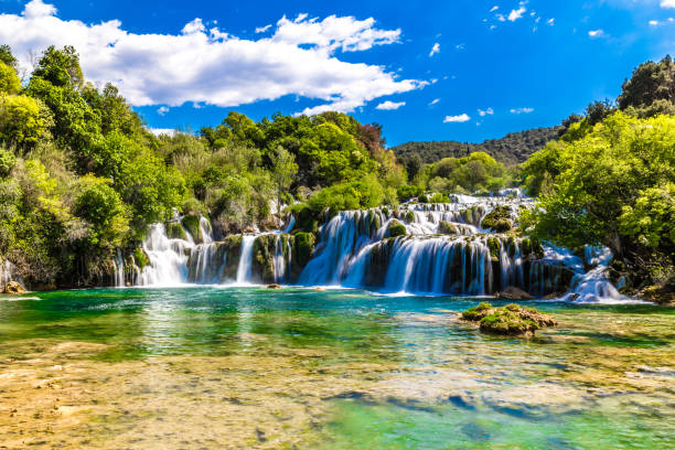 istock Waterfall In Krka National Park -Dalmatia, Croatia 931332094