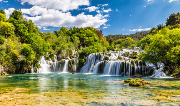 istock Waterfall In Krka National Park -Dalmatia, Croatia 931333056