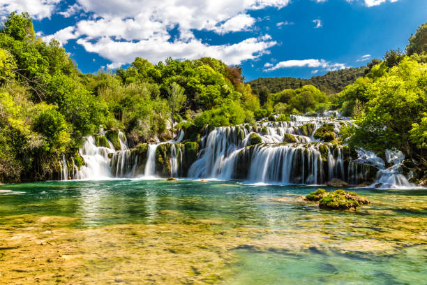 istock Waterfall In Krka National Park -Dalmatia, Croatia 931333508