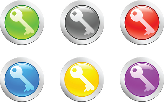 Key Image Button Key Buttons Stock Illustration - Download Image Now - Badge, Black ...